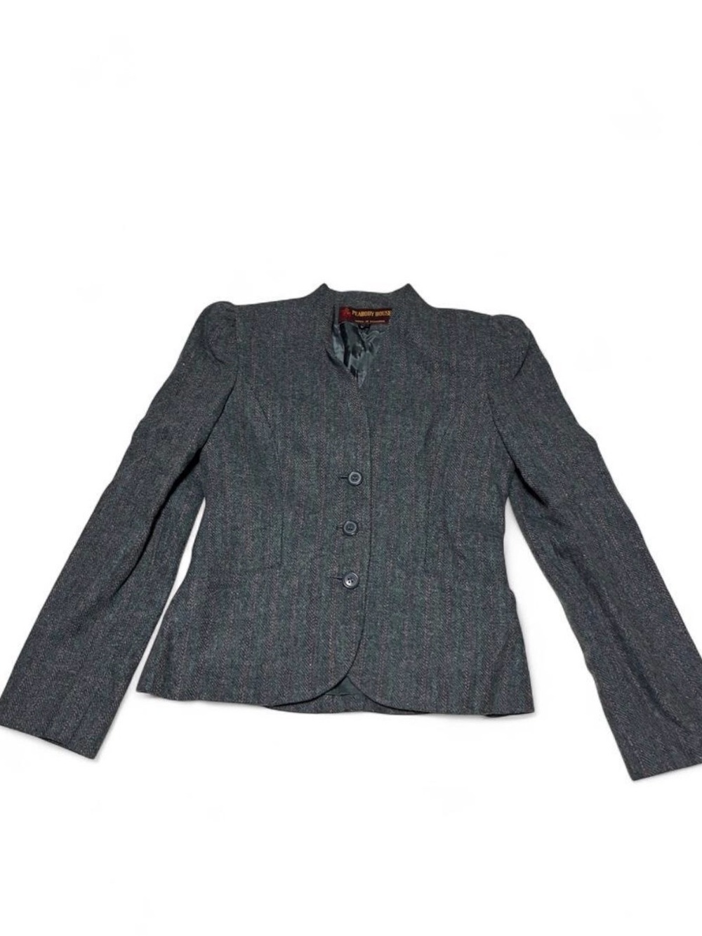 Vintage Classic Women's Charcoal Gray Tailored Blazer